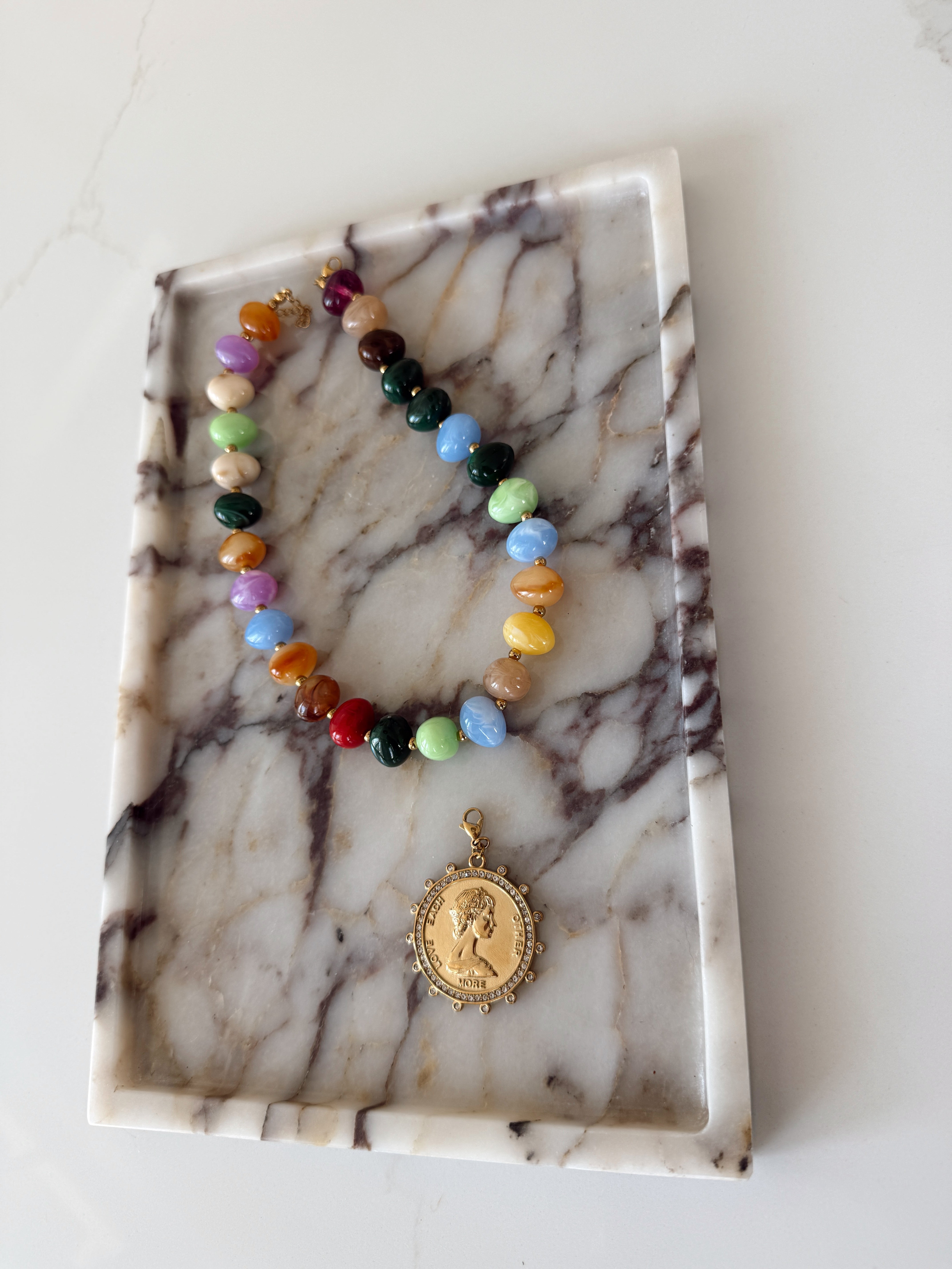 Diamond Coin Pendant