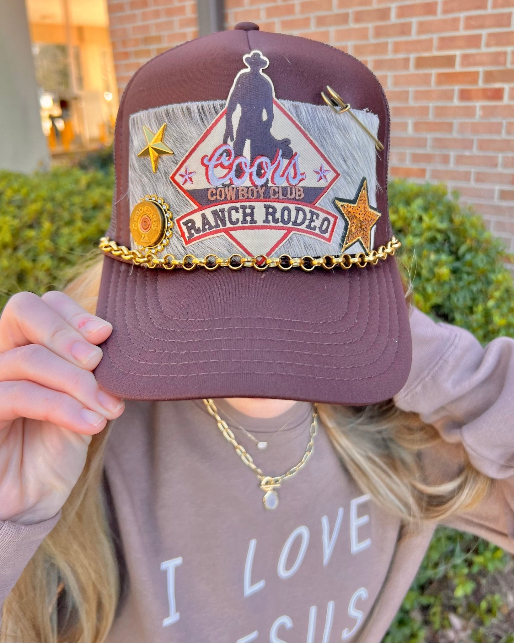 Summer Renee Bullet Trucker Hat Coors Cowboy Club Ranch Rodeo - Jessi Jayne Boutique