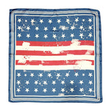 Vintage Star Print Square Scarf