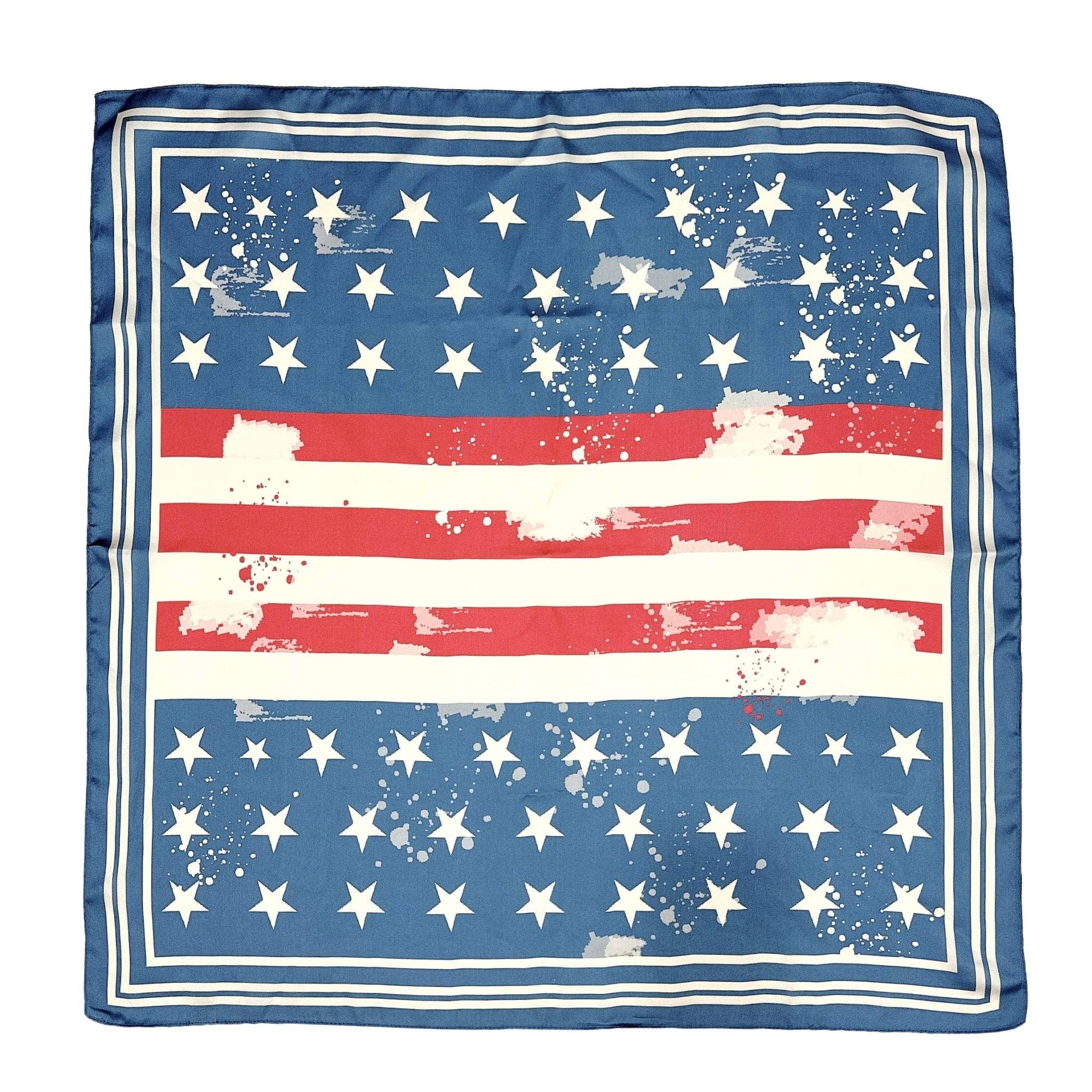 Vintage Star Print Square Scarf - Jessi Jayne Boutique