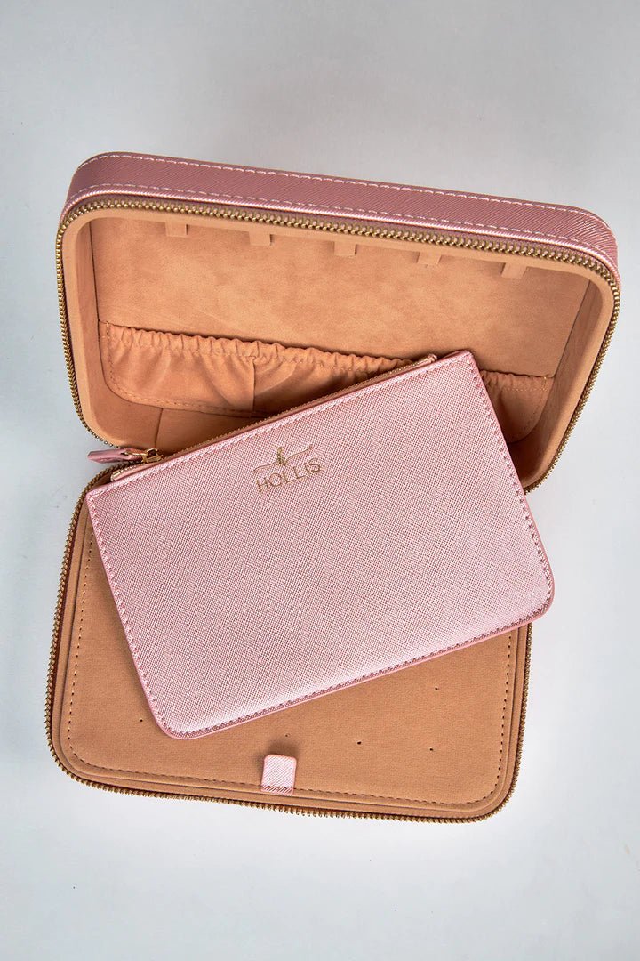Hollis Metallic Blush Jewelry Organizer - Jessi Jayne Boutique
