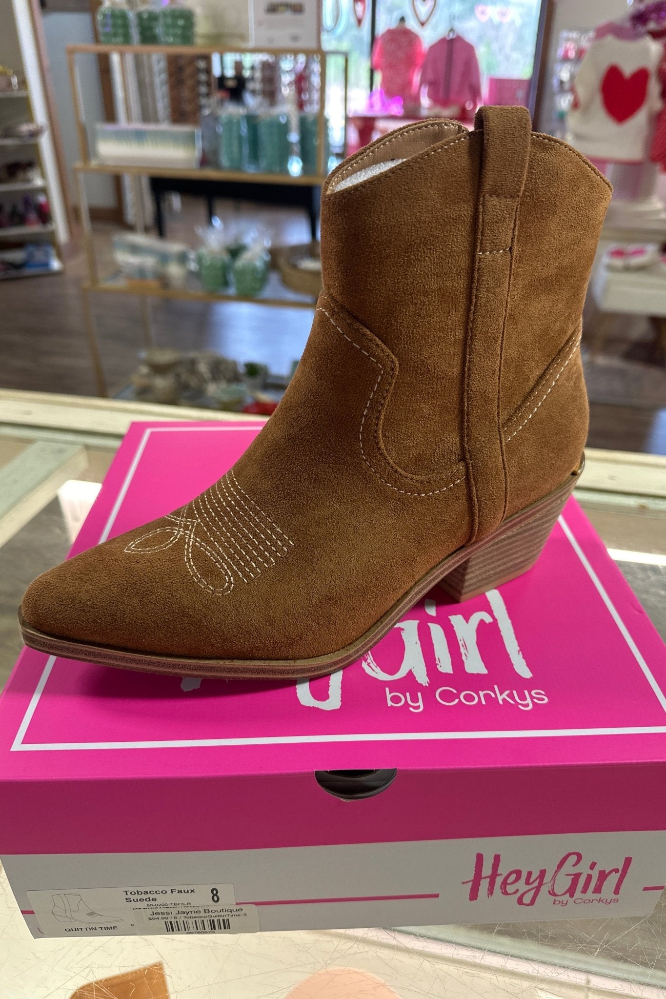 Corky Quittin Time Tobacco Faux Suede Boot - Jessi Jayne Boutique