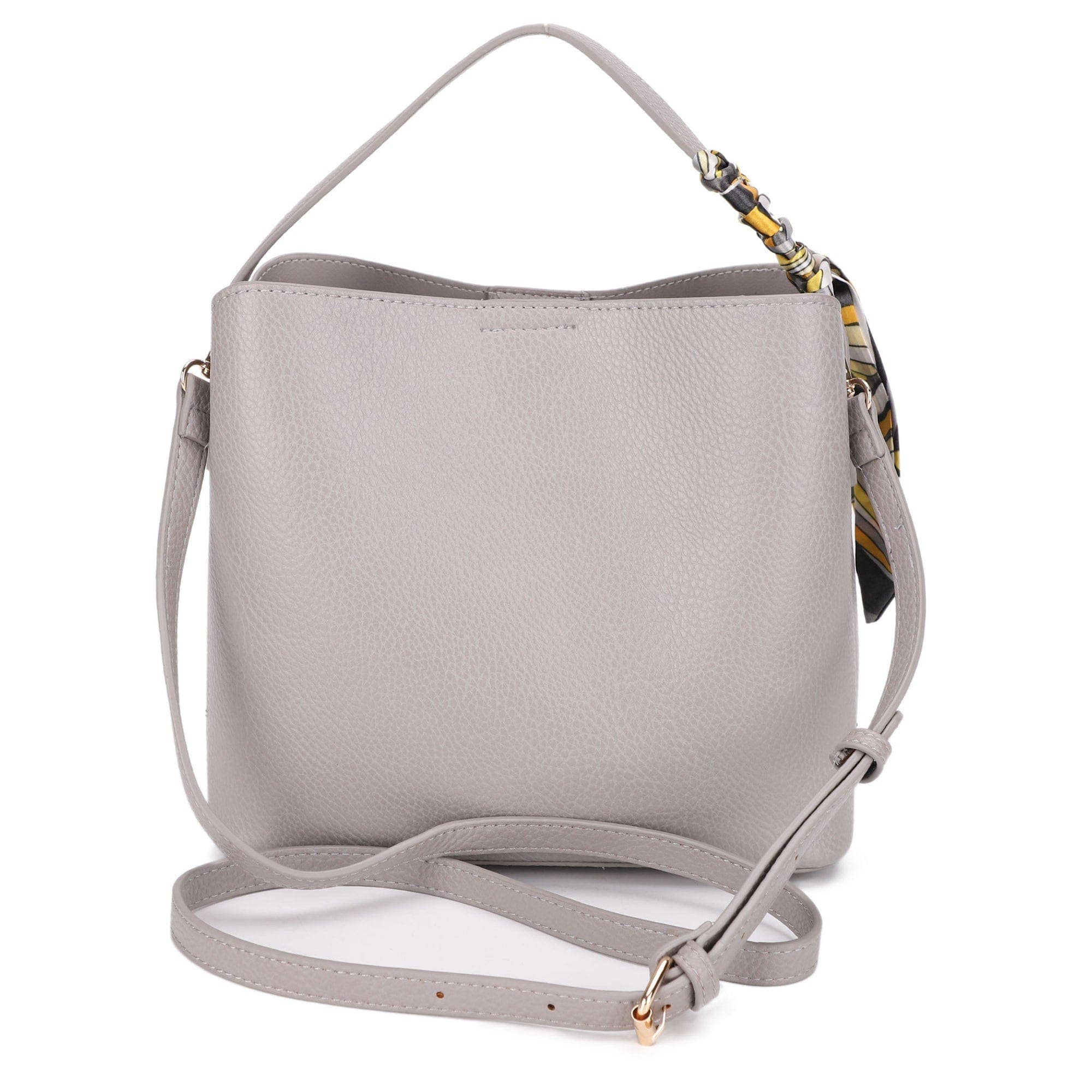 Shia Bucket Crossbody Bag With Scarf - Jessi Jayne Boutique