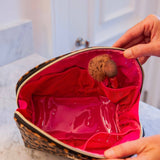 Capri Large Leopard Patent Pouch - Jessi Jayne Boutique