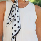 Henley Horsebit Buckle Polka Dot Scarf Necklace - Jessi Jayne Boutique