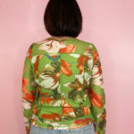 My Best Self Green Floral Print Mesh Long Sleeve Top - Jessi Jayne Boutique