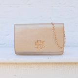 Bryn Woven Gold Clutch/Crossbody Purse - Jessi Jayne Boutique