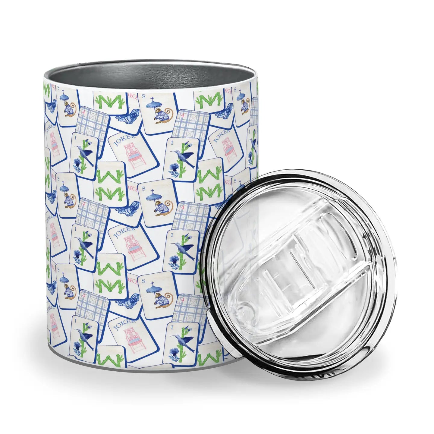 Mahjong Tile Print Everything Tumbler - Jessi Jayne Boutique