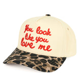 You Look Like You Love Me Trucker Hat Leopard - Jessi Jayne Boutique