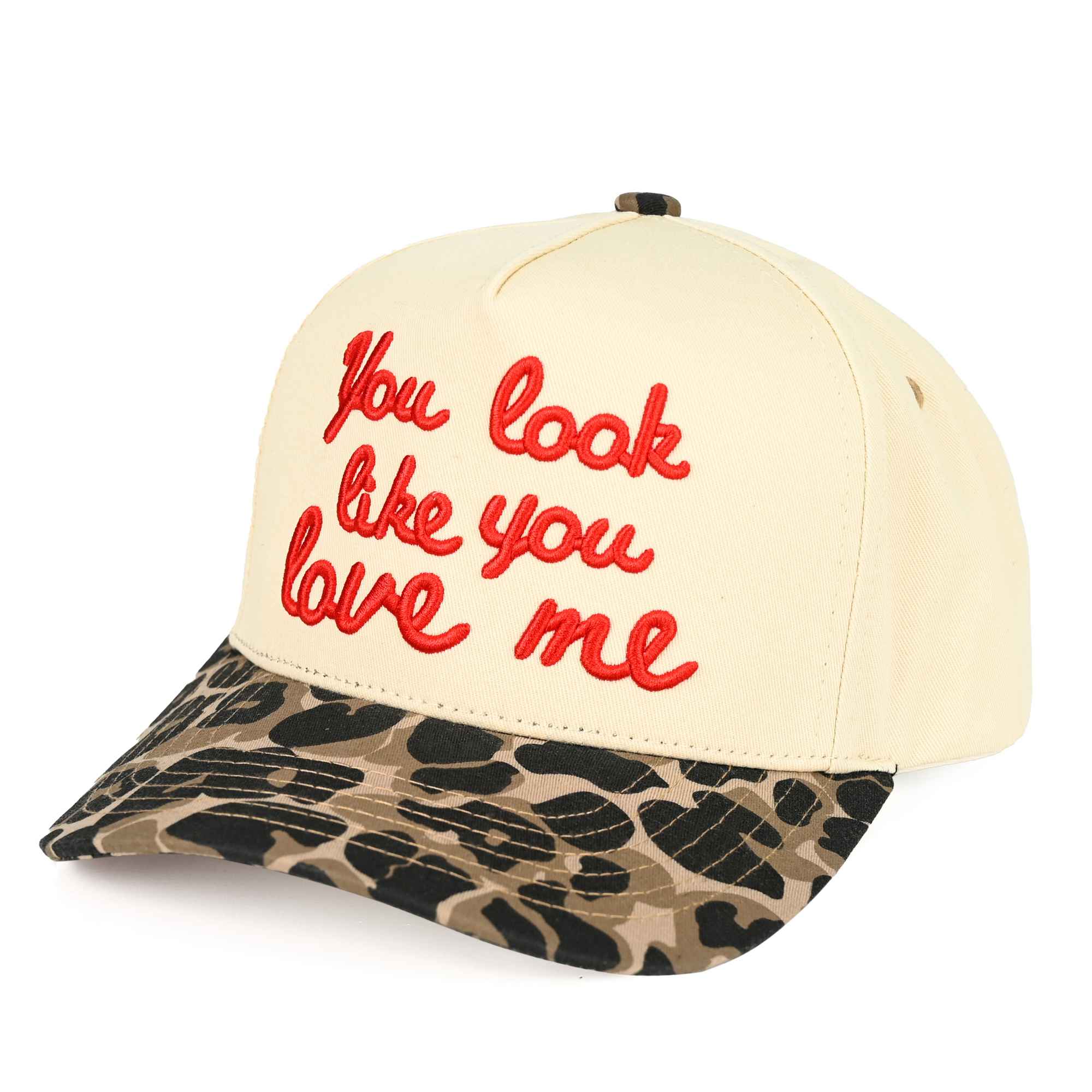 You Look Like You Love Me Trucker Hat Leopard - Jessi Jayne Boutique