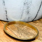 Gold Black Bangle Bracelet - Jessi Jayne Boutique