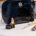 Capri Large Black Patent Pouch - Jessi Jayne Boutique