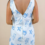 Seaside Sketch Sleeveless Dress - Jessi Jayne Boutique