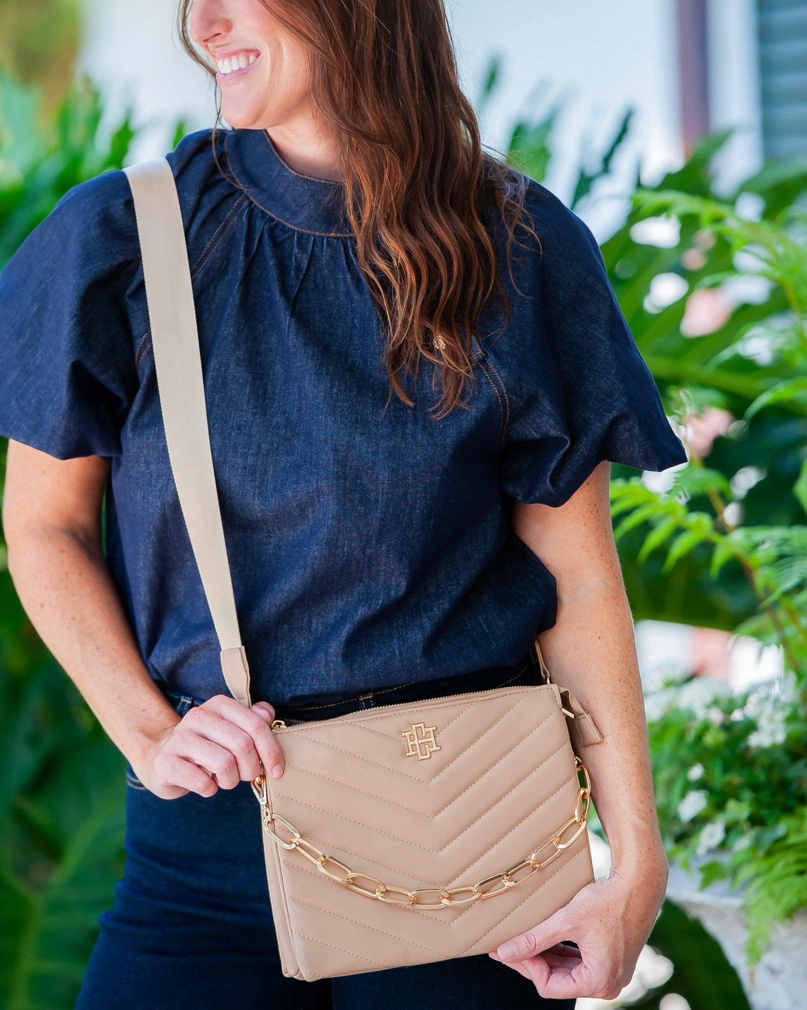 Ariana Latte Crossbody Purse - Jessi Jayne Boutique