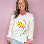 Sequin Santa White Sequin Long Sleeve Top - Jessi Jayne Boutique