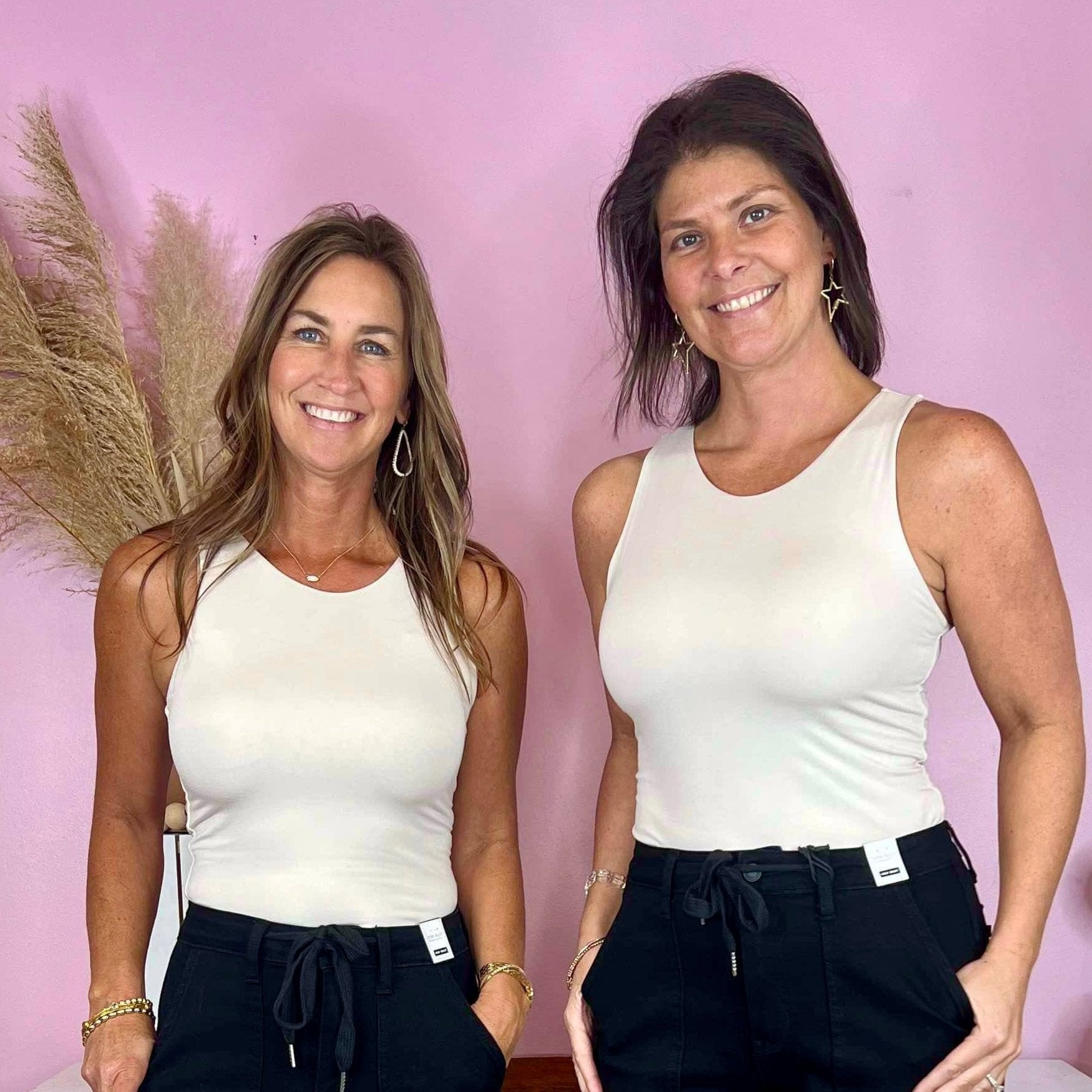 The OG High Neck Double Layered Spandex Tank in Off White, Sage & Sky Blue - Jessi Jayne Boutique