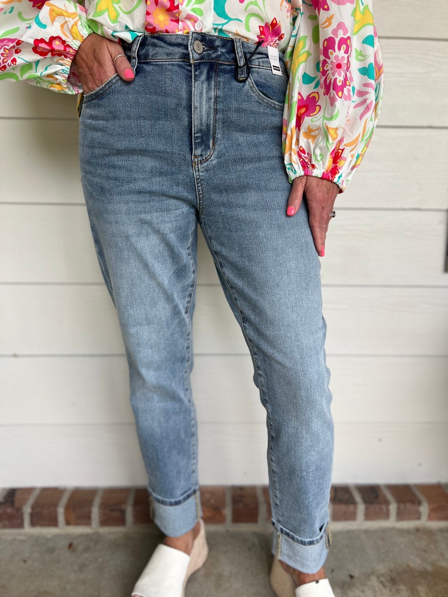 Stay or Go Judy Blue High Waist Boyfriend Jeans - Jessi Jayne Boutique