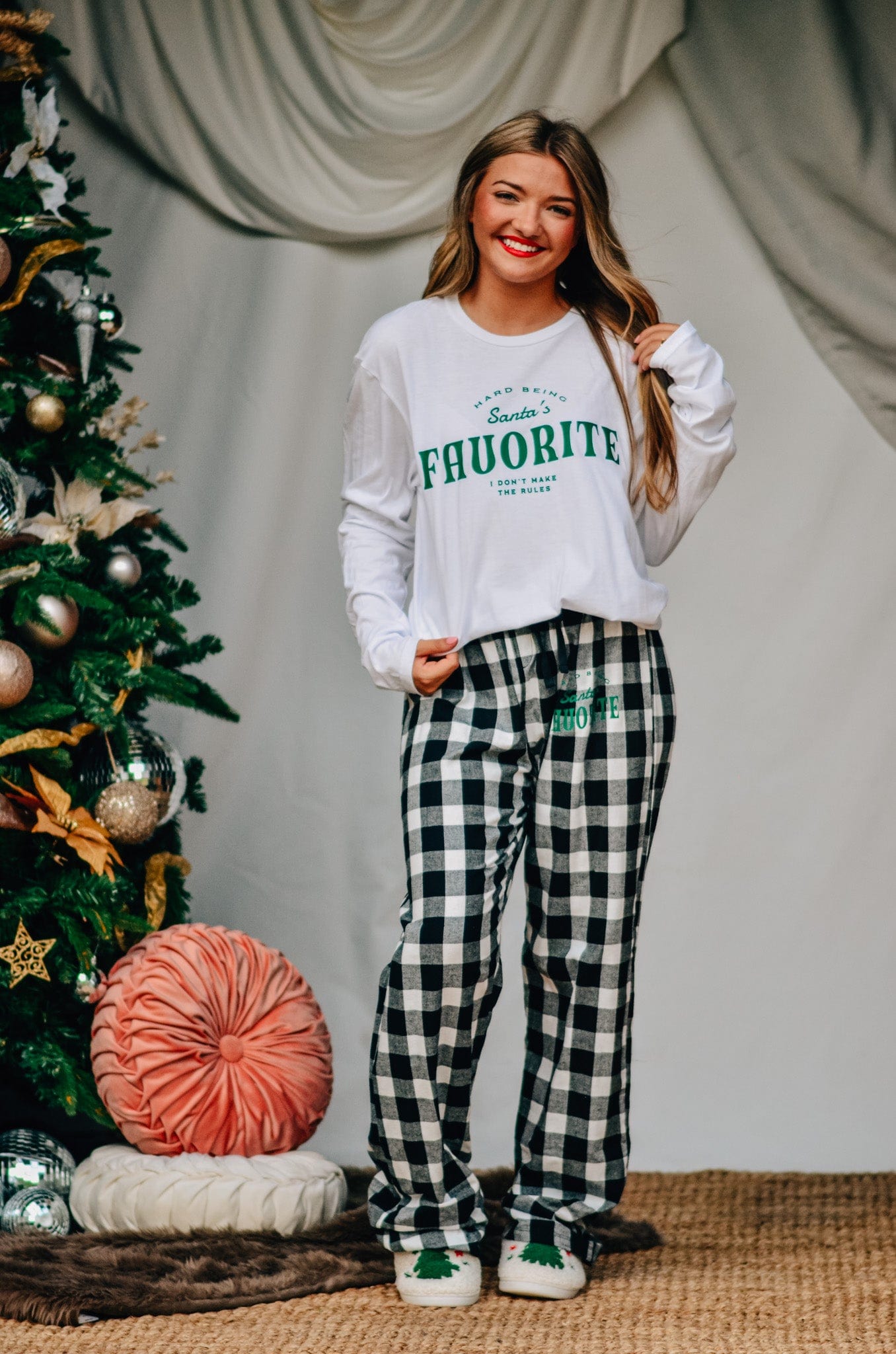 Santa’s Favorite Plaid Pants - Jessi Jayne Boutique
