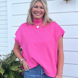 Everyday Mock Neck Sweater Top