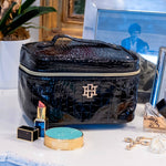 Hampton Black Patent Train Case - Jessi Jayne Boutique