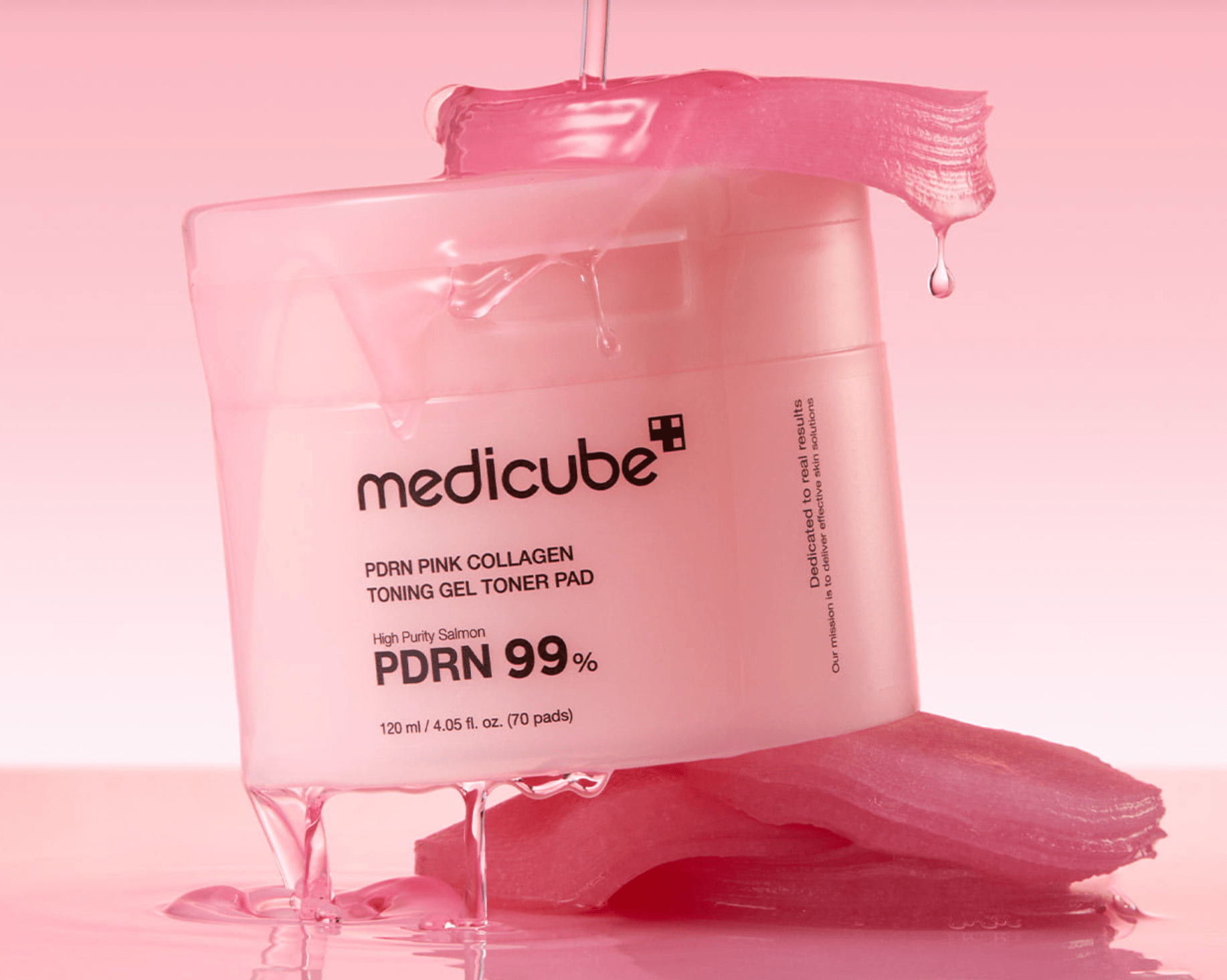 MEDICUBE PDRN Pink Collagen Toning Gel Toner Pad 70 Pads - Jessi Jayne Boutique