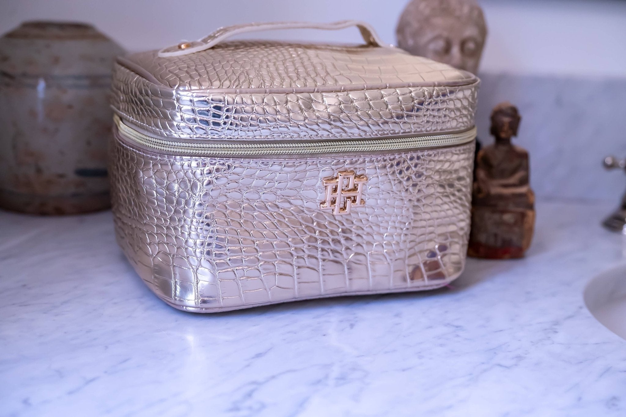 Hampton Gold Pop Train Case - Jessi Jayne Boutique
