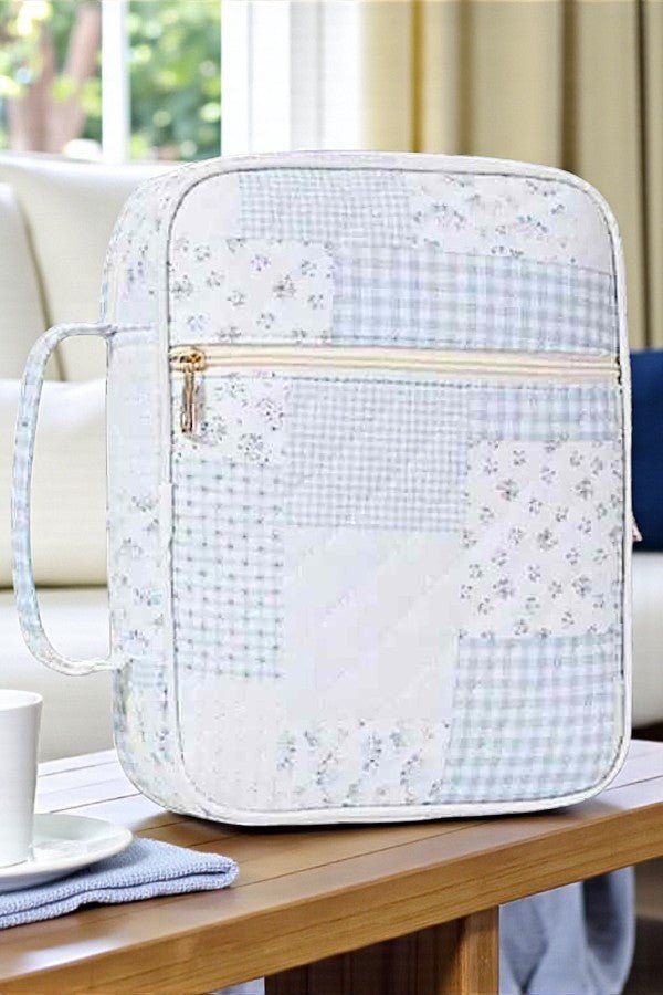 Miriam Blue Patchwork Bible Cover ETA 2/5 - Jessi Jayne Boutique