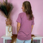 Keep Going Keep Growing Mauve Floral Graphic Tee - Jessi Jayne Boutique