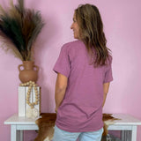 Keep Going Keep Growing Mauve Floral Graphic Tee - Jessi Jayne Boutique