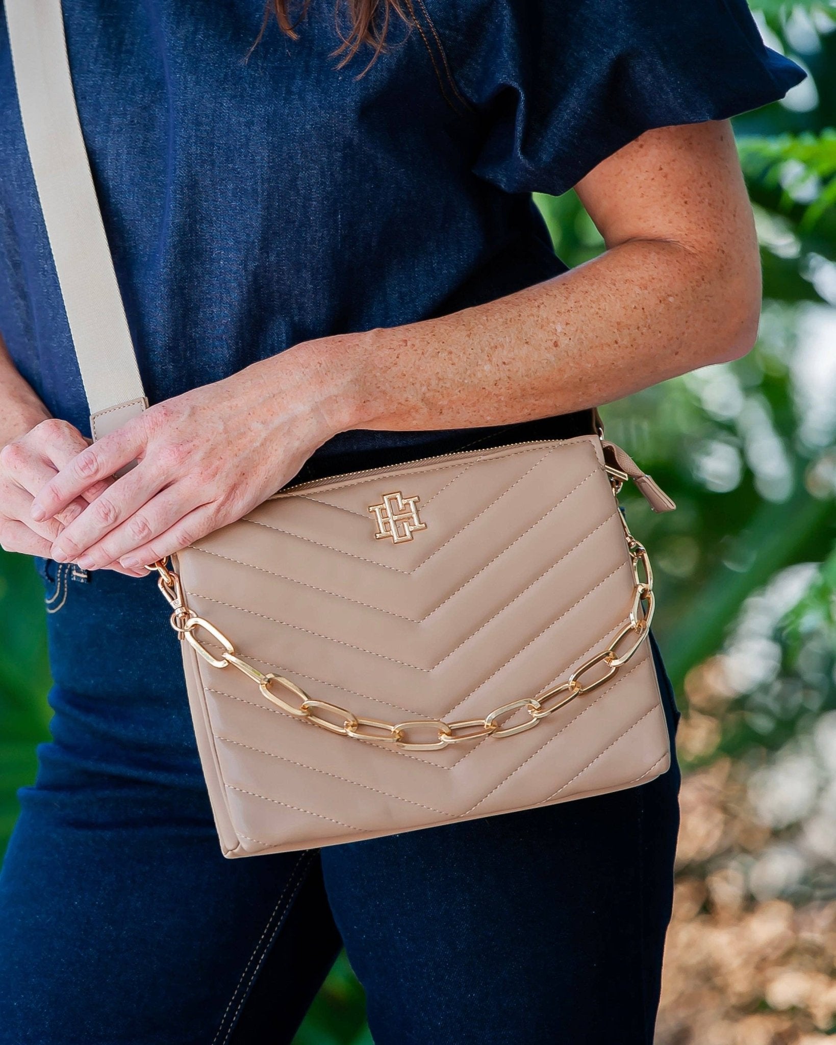 Ariana Latte Crossbody Purse - Jessi Jayne Boutique