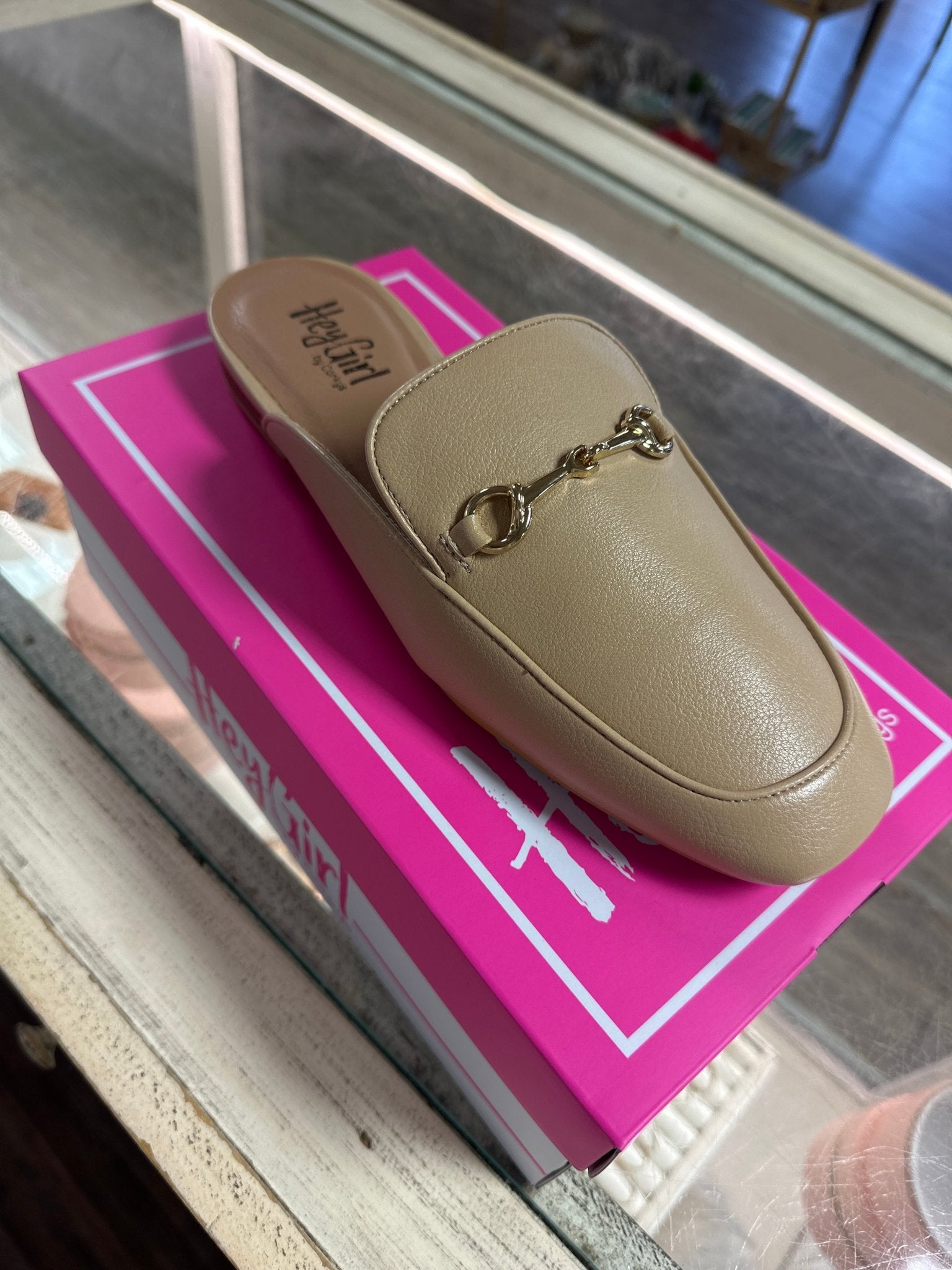 Corky Charmer Camel Faux Leather Mules - Jessi Jayne Boutique