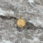 Diamond Coin Pendant