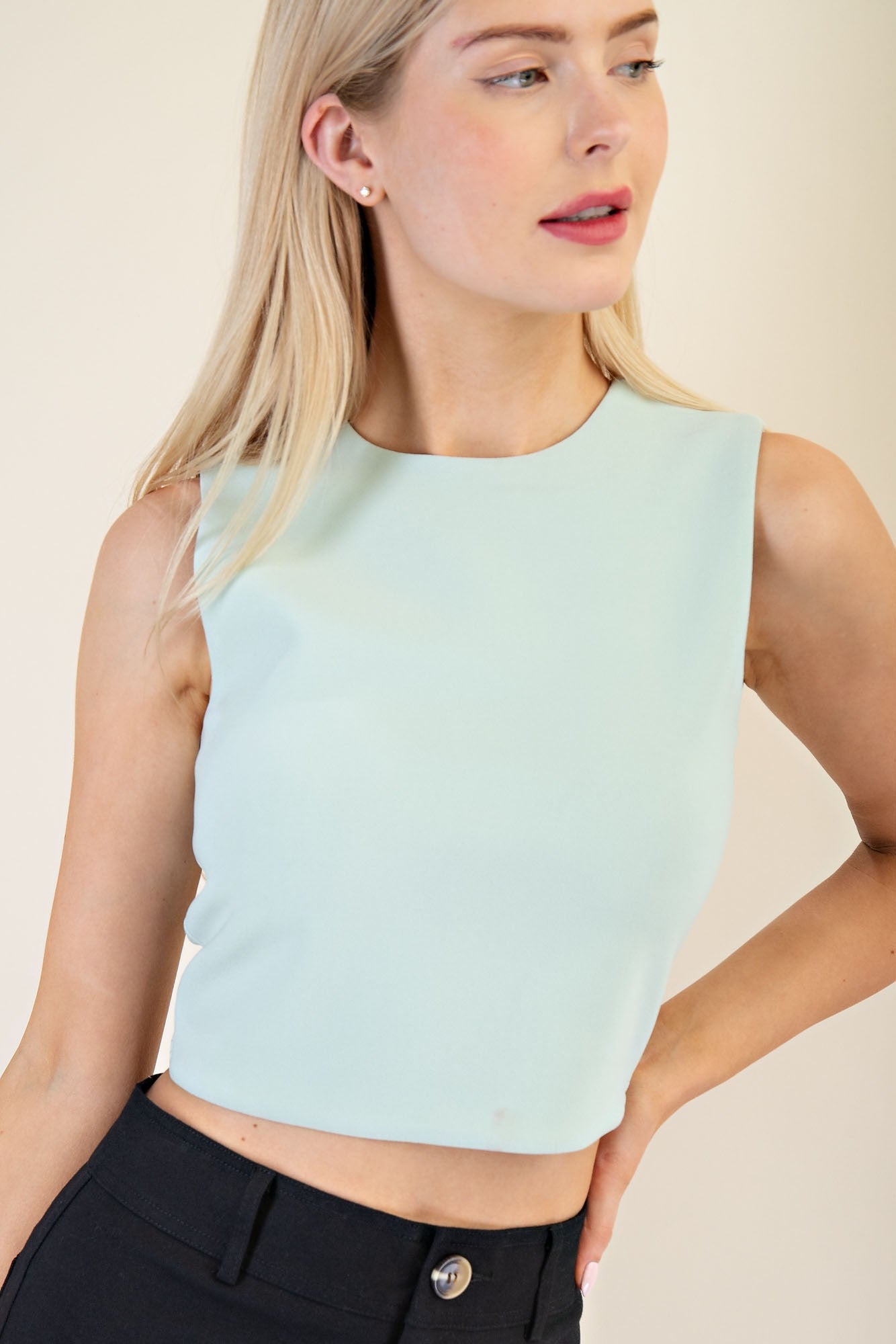 Color Pop Sculpted Crop Tank - Jessi Jayne Boutique