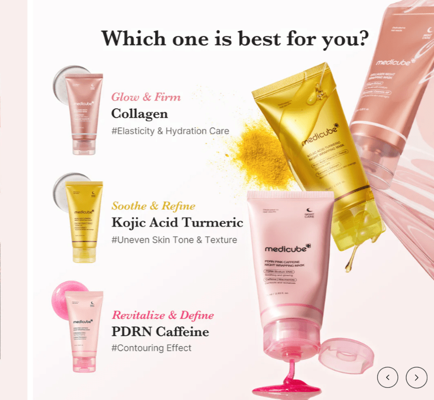 MEDICUBE PDRN Pink Caffeine Overnight Wrapping Mask - Jessi Jayne Boutique