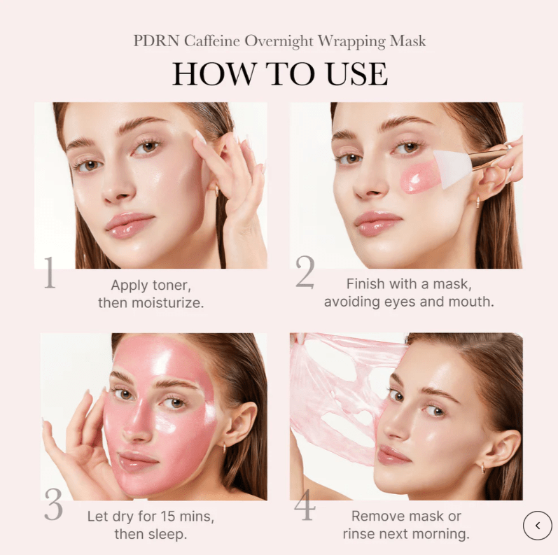 MEDICUBE PDRN Pink Caffeine Overnight Wrapping Mask - Jessi Jayne Boutique