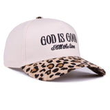 God Is Good Embroidered Cap Leopard - Jessi Jayne Boutique