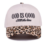 God Is Good Embroidered Cap Leopard - Jessi Jayne Boutique