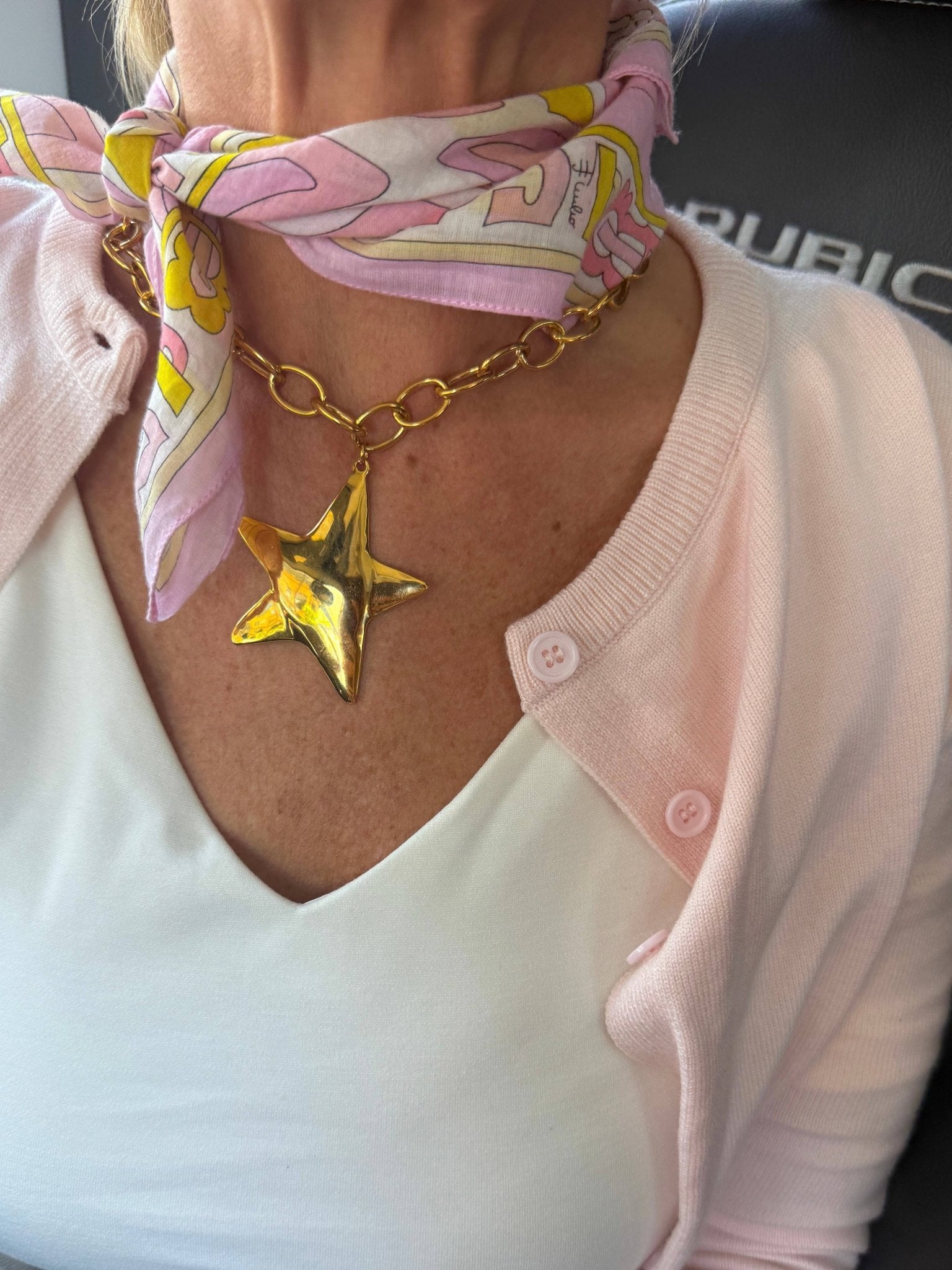 Chansuttpearls Star Necklace Gold - Jessi Jayne Boutique