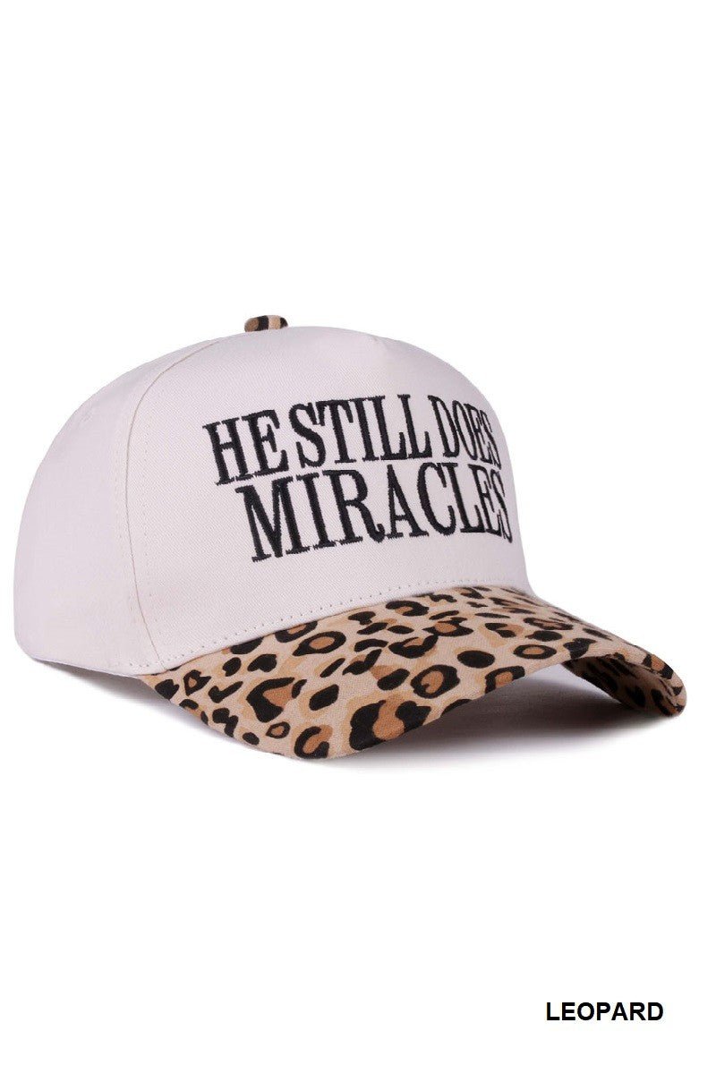He Still Does Miracles Leopard Cap - Jessi Jayne Boutique