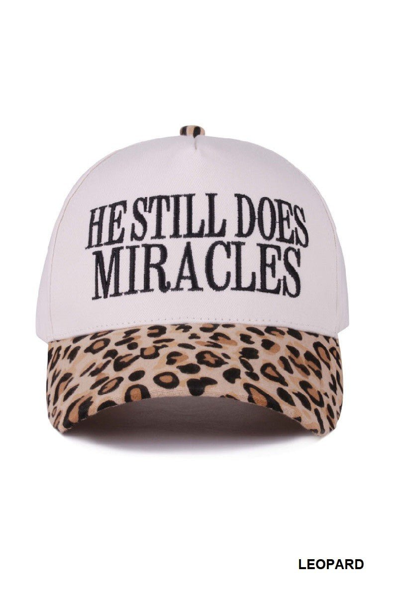 He Still Does Miracles Leopard Cap - Jessi Jayne Boutique