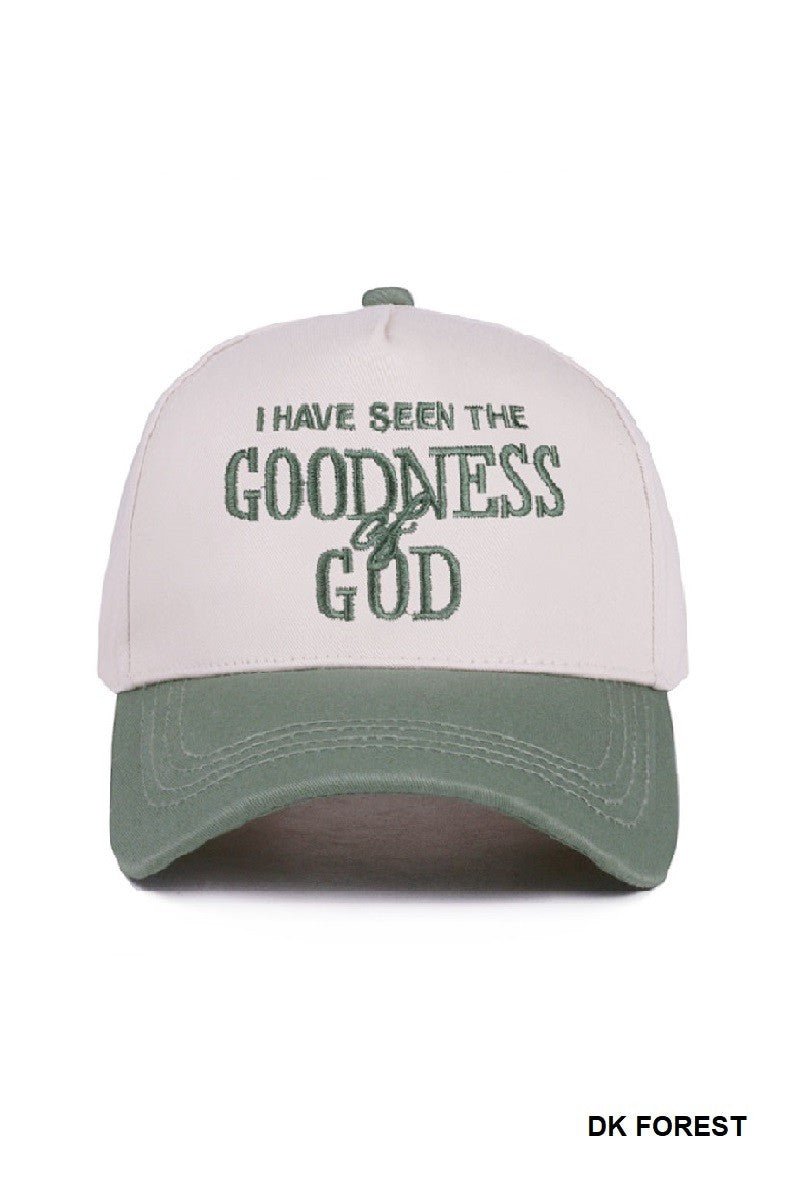 Goodness of God Canvas Cap Forest Green - Jessi Jayne Boutique