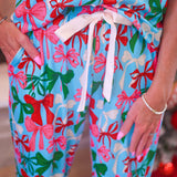 PREORDER- Jingle Bows Ruffle Pajama Set