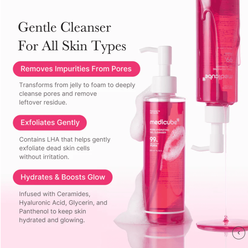 MEDICUBE PDRN Pink Gel Hydrating Cleanser - Jessi Jayne Boutique