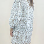 Ecru Elegance Zip Front Mini Dress - Jessi Jayne Boutique