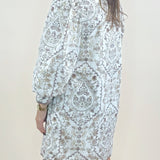 Ecru Elegance Zip Front Mini Dress - Jessi Jayne Boutique