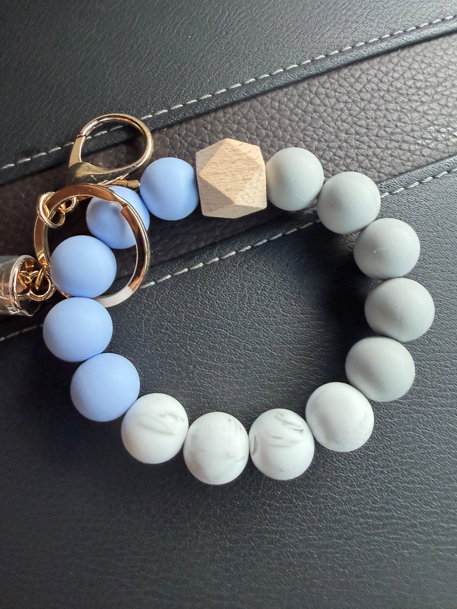 Silicone Beaded Wristlet Keychain - Jessi Jayne Boutique