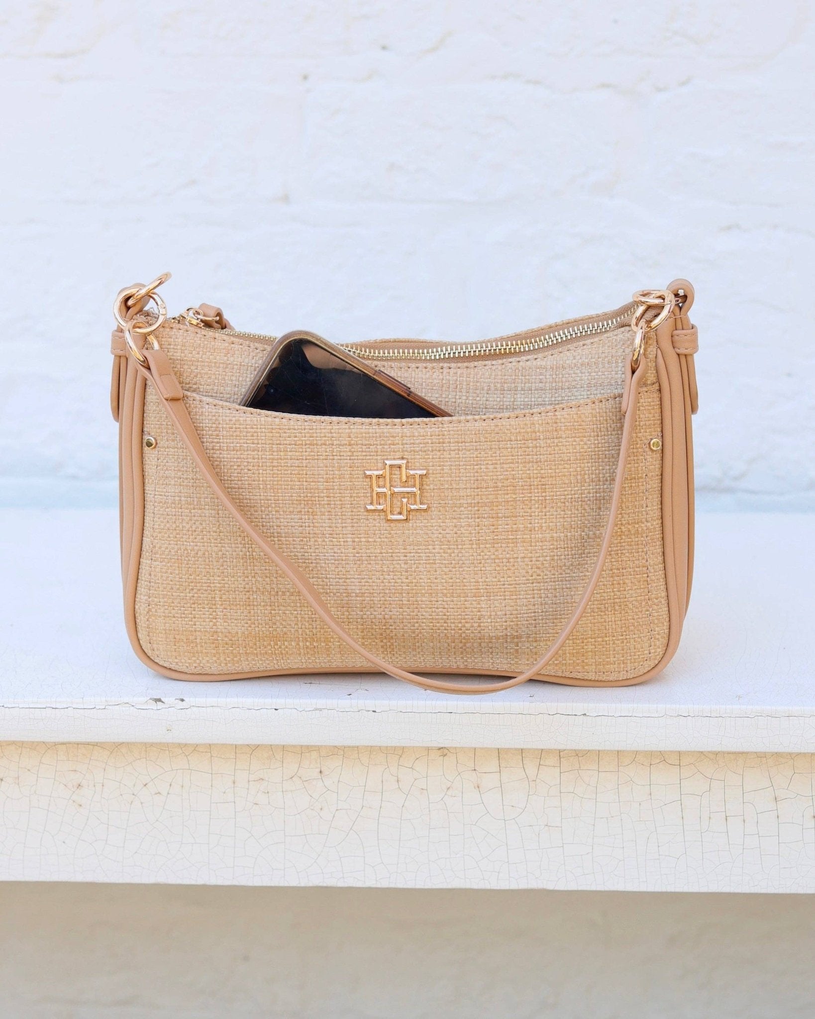 Paxton Crossbody with Pockets Natural - Jessi Jayne Boutique