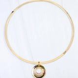 Nyack Pearl Choker Necklace Gold