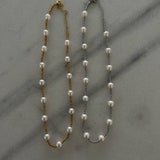 Chansuttpearls Pearl Beaded Silver Necklace