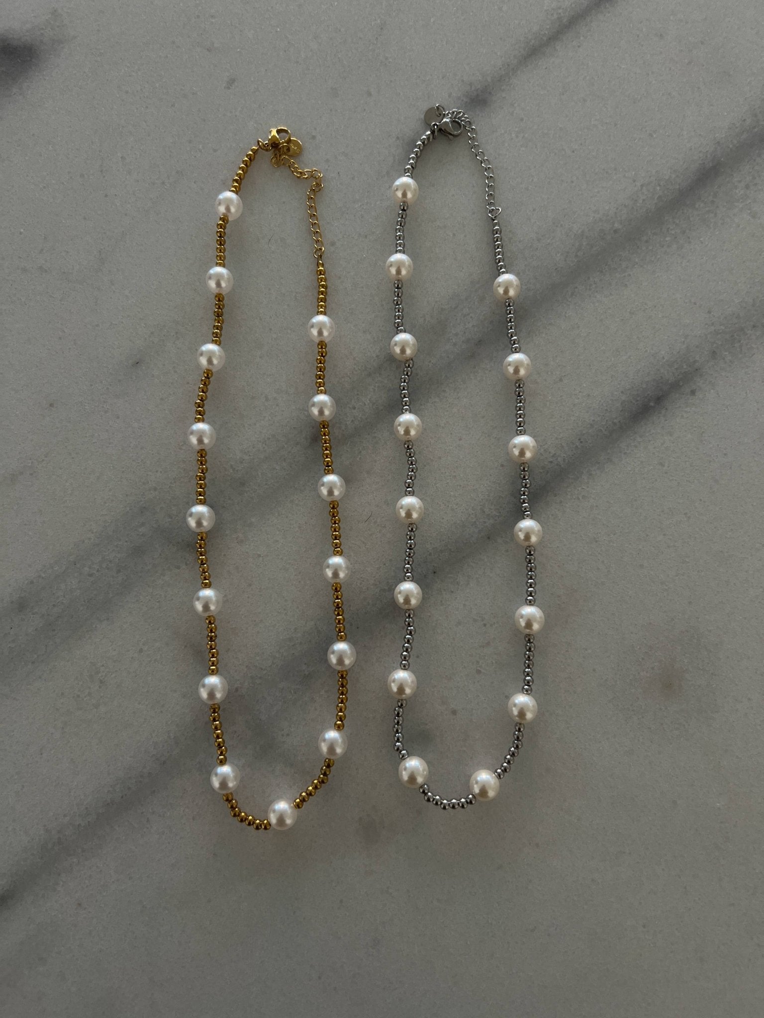 Chansuttpearls Pearl Beaded Silver Necklace - Jessi Jayne Boutique